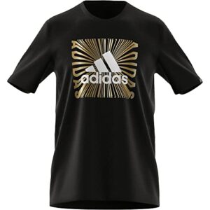 adidas mens EXT Motion Fleece Tee Black Small