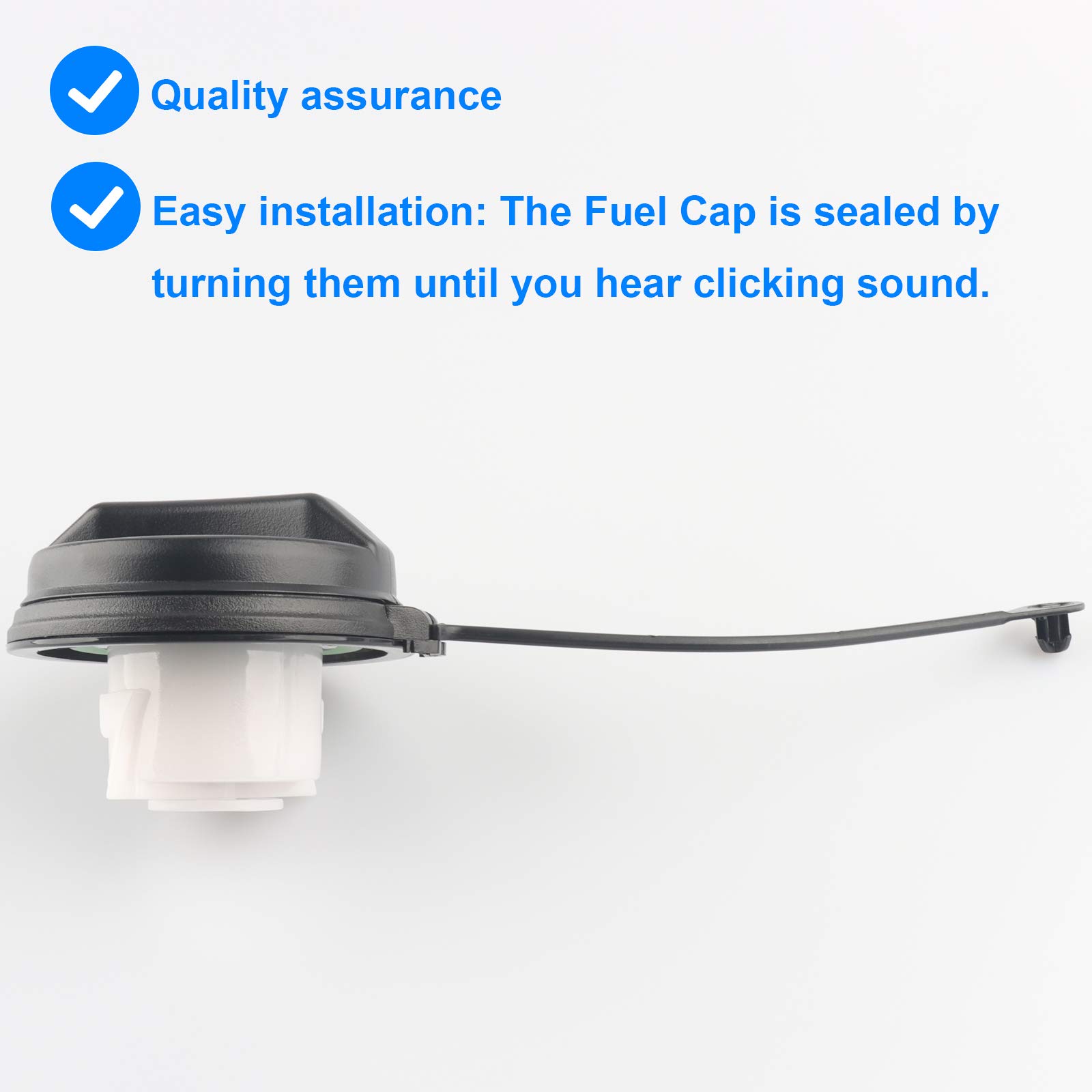 Gas Cap, Fuel Cap Replace GT291, 15794103 Compatible with Chevy GMC Buick Pontiac Saturn - 2004-2012 Colorado Canyon, 2005-2009 Trailblazer Envoy, 2004-2006 GTO, 2002-2007 Vue, 2005-2007 Rainier, More