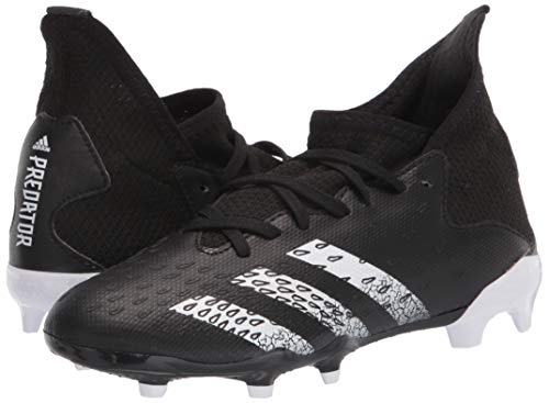 adidas Firm Ground Predator Freak .3 Soccer Shoe (boys) Black/White/Black 6 Big Kid