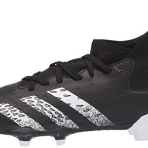 adidas Firm Ground Predator Freak .3 Soccer Shoe (boys) Black/White/Black 6 Big Kid