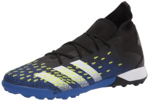 adidas predator freak .3 turf soccer shoe (mens) black/white/black 10.5