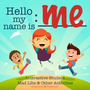 "hi my name is" interactive distance learning activities
