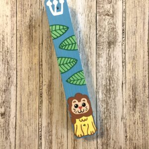 Hamsa and Mezuzah, Personalized Newborn Baby Boy Naming Bris Gift, Jungle Lion Design