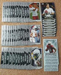 2020 sage hit premier draft complete ncaa hand collated football set of 50 cards - includes multiple cards of some of the top prospects in the 2020 nfl draft. the 2020 nfl draft could go down as one of the best in nfl history. includes players like joe bu