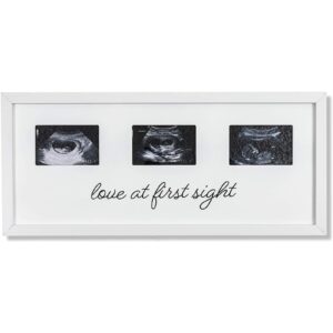 juvale sonogram picture frame for 3 ultrasound keepsake photos (17 x 7.5 x 0.5 in)