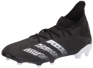 adidas predator freak .3 firm ground soccer shoe (mens) black/white/black 9.5