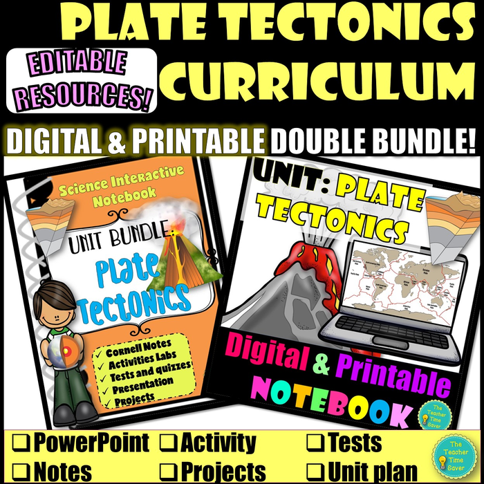 Plate Tectonics Double Interactive Notebook