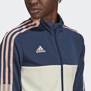 adidas womens Tiro Track Jacket Crew Navy/Pink Medium