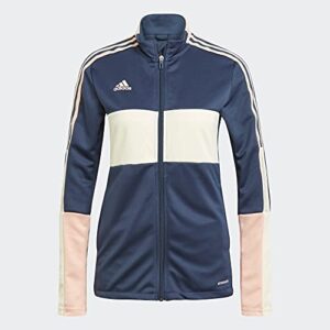 adidas womens Tiro Track Jacket Crew Navy/Pink Medium