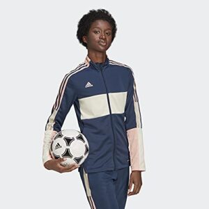 adidas womens Tiro Track Jacket Crew Navy/Pink Medium