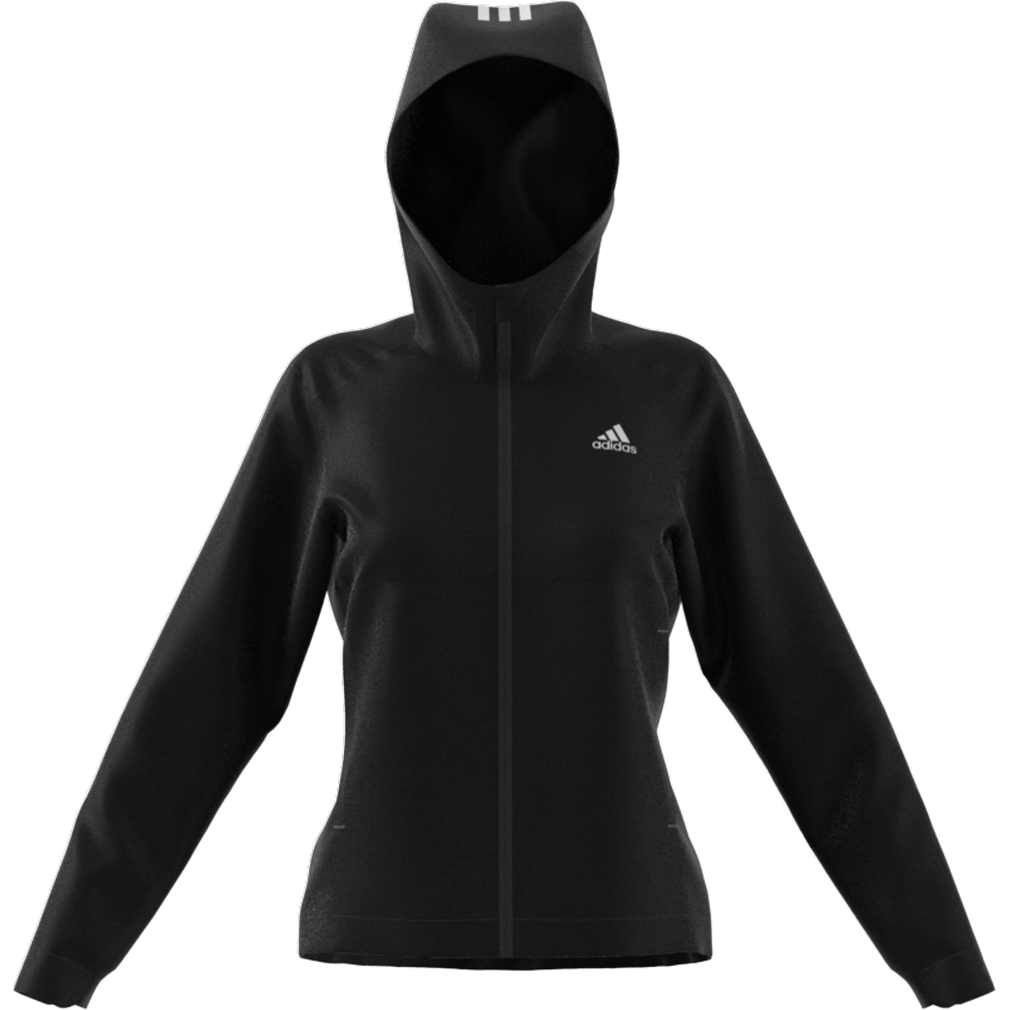 adidas womens Basic 3-Stripes RAIN.RDY Jacket Black X-Large