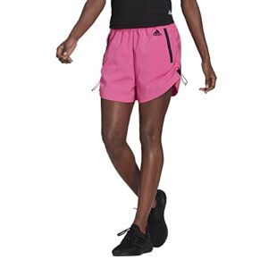 adidas women's tech shorts pb, screaming pink, small