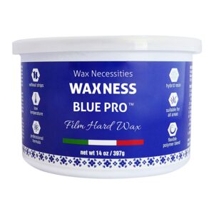 waxness premium hard wax tin blue pro 14 ounces