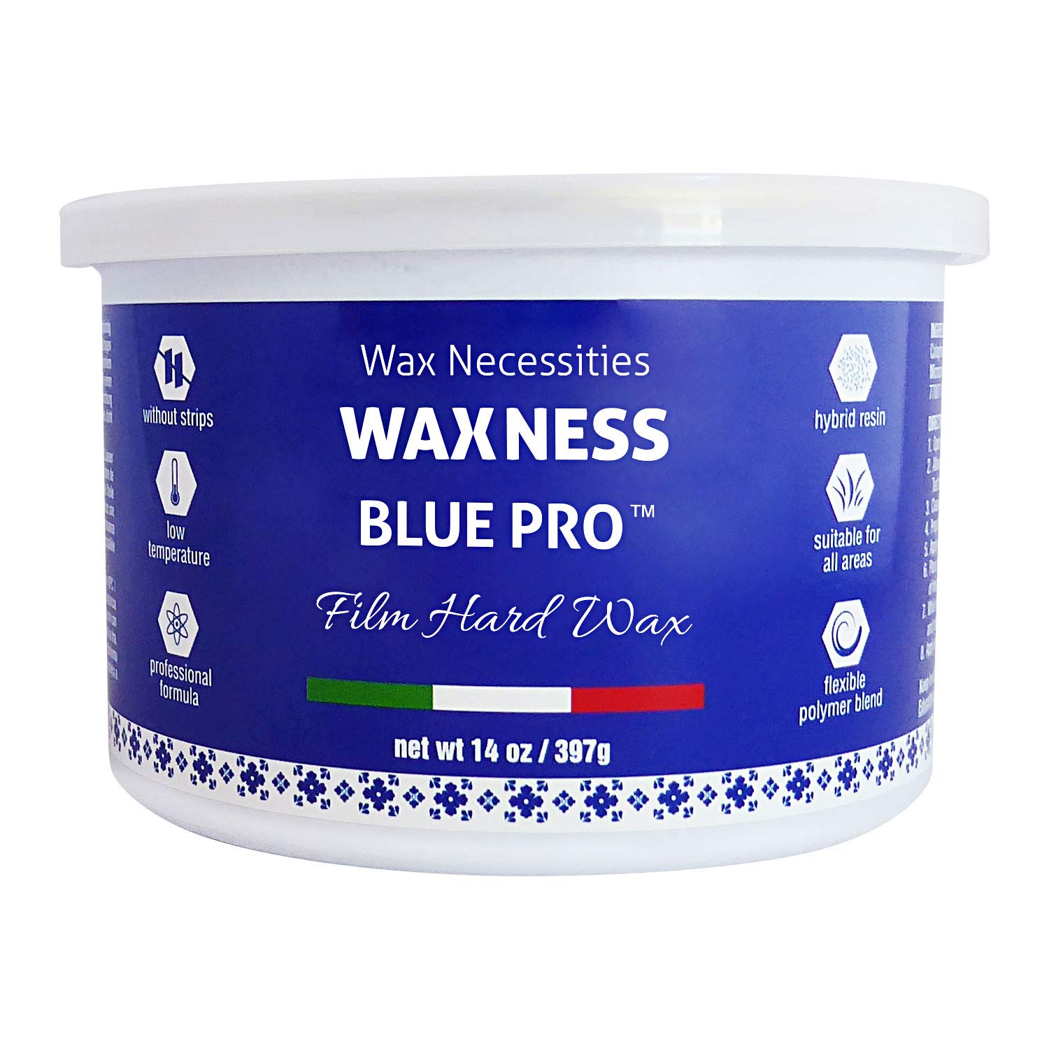 Waxness Premium Hard Wax Tin Blue Pro 14 Ounces