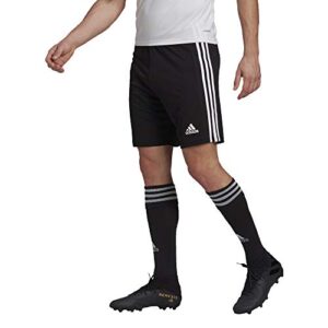 adidas men's squadra 21 shorts, black/white, medium
