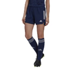 adidas women's condivo 21 shorts, team navy blue/white, small