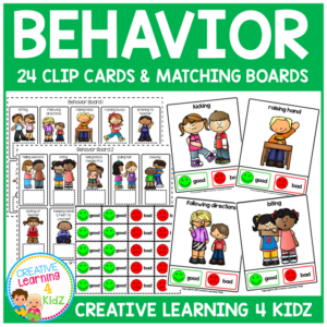 behavior clip cards & boards