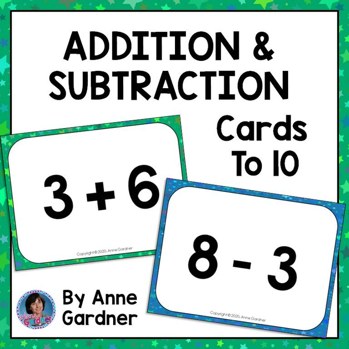 Addition and Subtraction Cards Within Ten: Ideal for Use in the Homeschool Curriculum