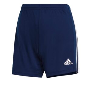 adidas women's squadra 21 shorts, team navy blue/white, medium