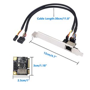 SinLoon Mini PCI-E Gigabit Ethernet Card PCI-Express Network Card 10/100/1000Mbps Drive-Free RJ45 LAN NIC Card for Desktop PC