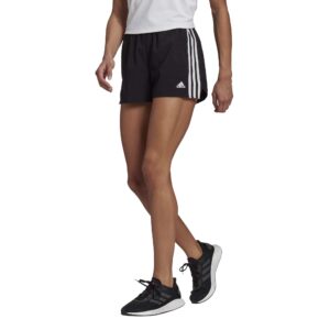 adidas,womens,3-stripes woven shorts,black/white,medium
