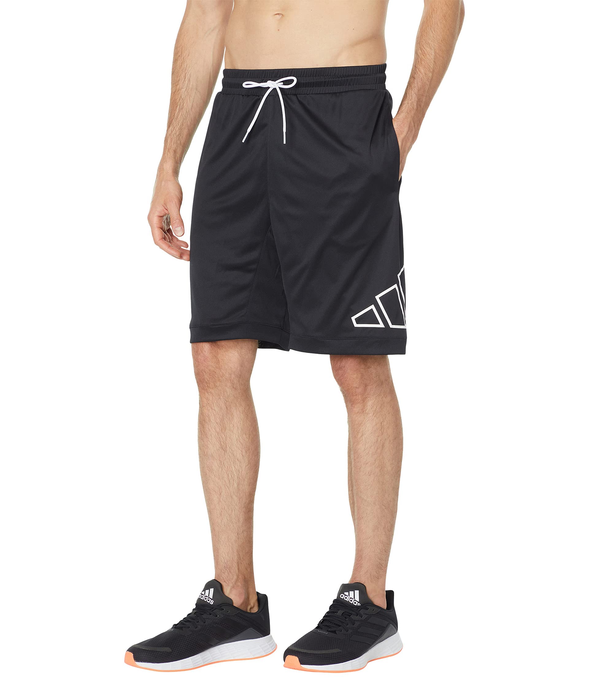 adidas Men's Big Logo Shorts, Black, Large