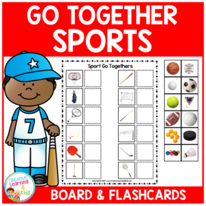sport go together matching board + flashcards