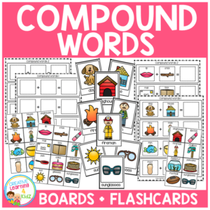 compound word boards + flashcards