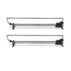 addlike clothes hanger,2-pack,closet pull out valet rod 14" pull-out closet valet rod nickel plated with mounting screws