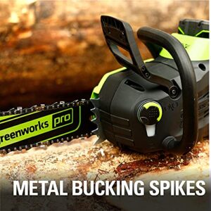 Greenworks 80V 16" Brushless Cordless Chainsaw (Great For Tree Felling, Limbing, Pruning, and Firewood / 75+ Compatible Tools), 2.5Ah Battery and Charger Included