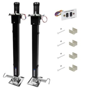 reese 500708 fifth wheel rv landing gear system, single output 8k static, 8k lift