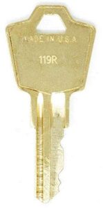 hon 119r replacement keys: 2 keys
