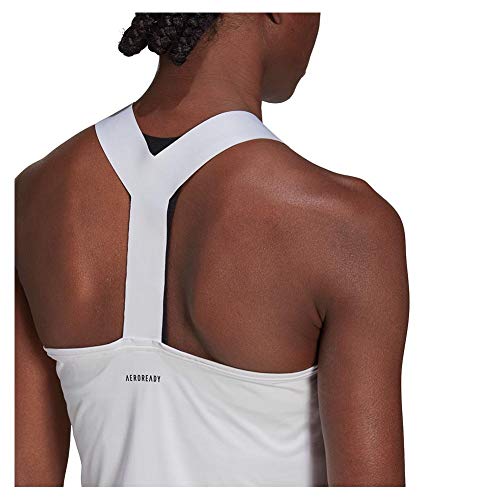 adidas womens Y-TANK White/Black Large