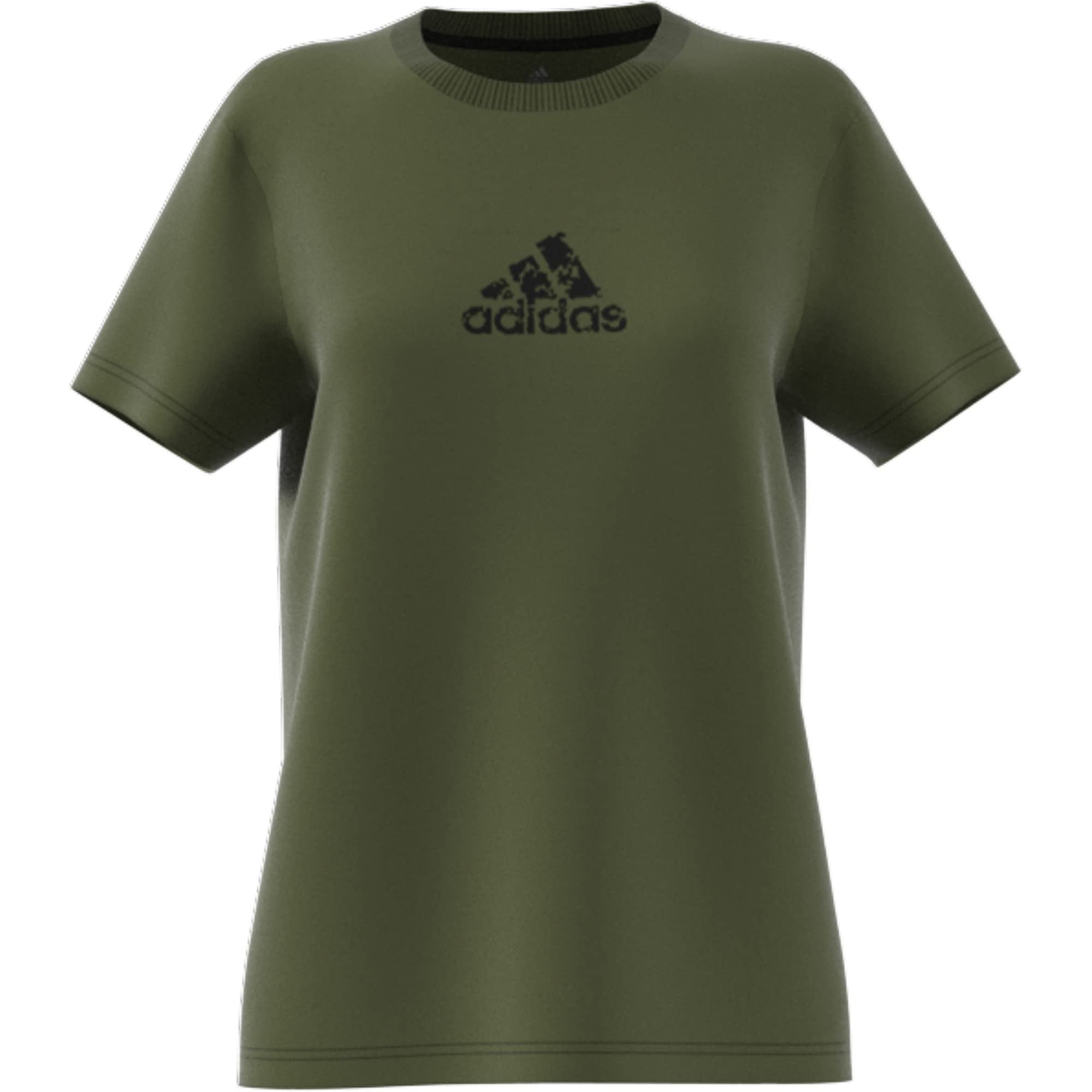 adidas womens Brand Icons Tee Wild Pine Medium