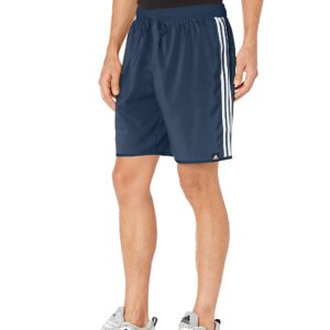 adidas mens 3-Stripes CLX Swim Shorts Crew Navy/White Small