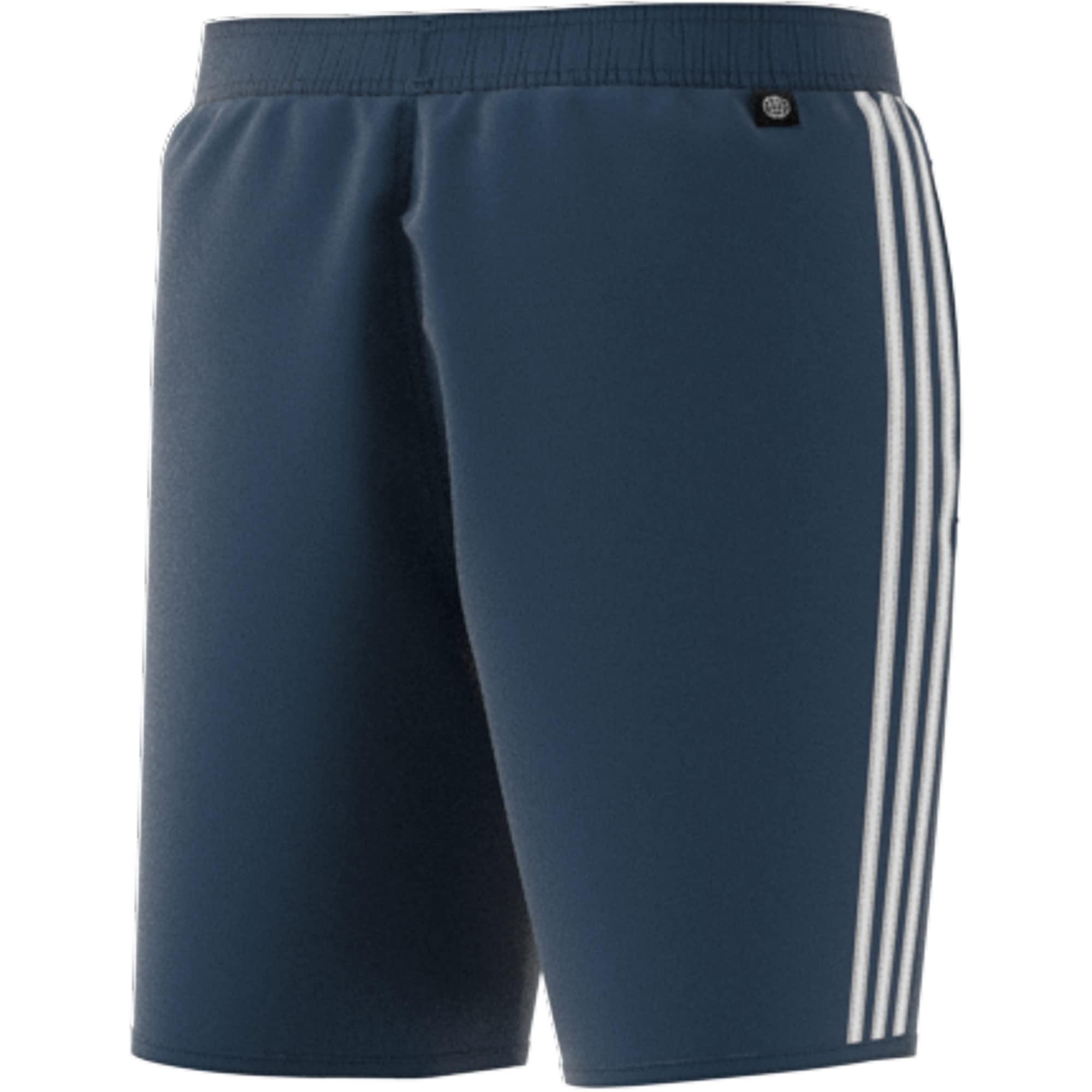 adidas mens 3-Stripes CLX Swim Shorts Crew Navy/White Small