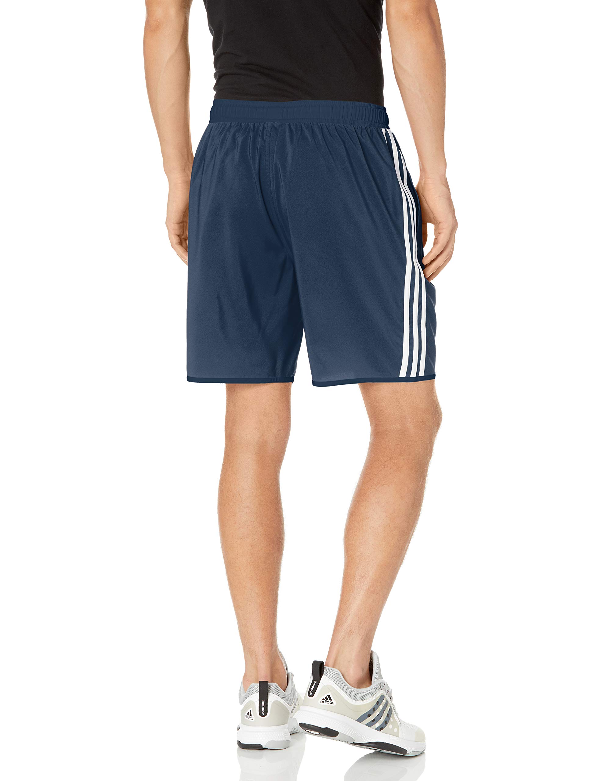 adidas mens 3-Stripes CLX Swim Shorts Crew Navy/White Small