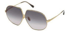 tom ford tara ft 0785 shiny rose gold/grey shaded 66/6/140 women sunglasses