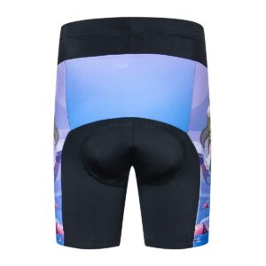 children cycling bike shorts kid cartoon bicycle riding half pants 3d gel padded cycle wear tights for girl blue fairy size m