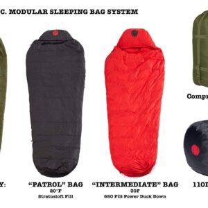 OmniCore Designs Mil-Spec 6-pc. Mummy Modular Sleeping Bag System 30F to -30F