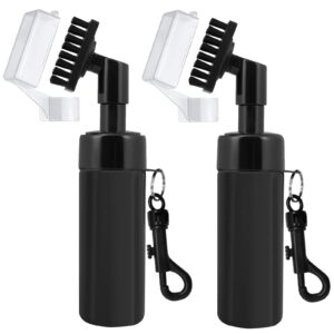 golf club cleaner brush with 5 ounces of water ball clubs cleaning aids golfing accessories for men women (2 pack black water brush)