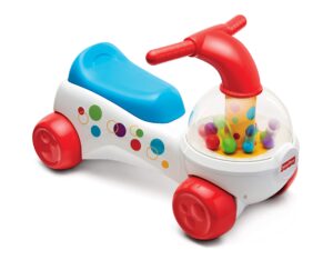 fisher price ride-on classic pop-corn popper – balls pop as you ride! ages 1-3