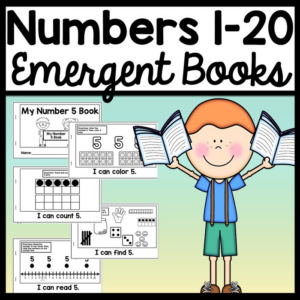 kindergarten math books for numbers 1-20! {20 books with reading, counting, coloring, and number tracing!}