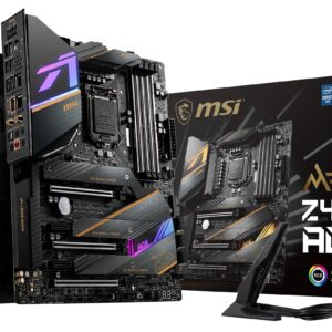 MSI MEG Z490 ACE Gaming Motherboard (ATX, 10th Gen Intel Core, LGA 1200 Socket, SLI/CF, Triple M.2 Slots, USB 3.2 Gen 2, Wi-Fi 6, Mystic Light RGB)