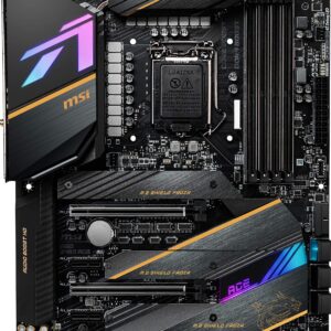 MSI MEG Z490 ACE Gaming Motherboard (ATX, 10th Gen Intel Core, LGA 1200 Socket, SLI/CF, Triple M.2 Slots, USB 3.2 Gen 2, Wi-Fi 6, Mystic Light RGB)