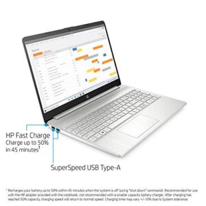 HP 15 Laptop, AMD Ryzen 7 3700U Processor, 8 GB RAM, 256 GB SSD, HD Display, Windows 10 Home (15-ef0022nr, Natural Silver)