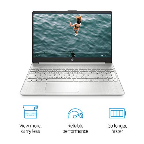 HP 15 Laptop, AMD Ryzen 7 3700U Processor, 8 GB RAM, 256 GB SSD, HD Display, Windows 10 Home (15-ef0022nr, Natural Silver)