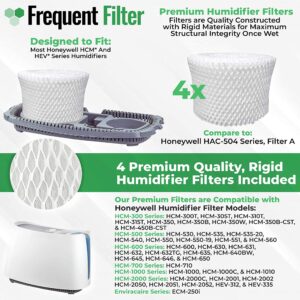 Frequent Filter Compatible/Replacement for Honeywell HAC504 Filter A Germ Free Cool Mist Wicking Humidifier Filter. Fits HCM 350, HCM350w, HCM350, Quietcare Tower. Fits HAC 504, 504AW - (Pack of 6)