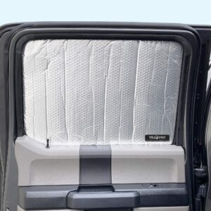 Side Window Rear Seat 2nd Row Sunshade for 2017 2018 2019 2020 2021 2022 Ford Super Duty F-250 F-350 F250 F350 - Super Crew Cab 4Dr 4Door - XL XLT Lariat King Ranch, Platinum Pickup (2pcs)