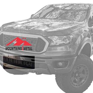 Mountains2Metal “Mod Slots” Edition Powder Coated Black Bumper Grille Insert Fits 2019+ Ford Ranger M2M #200-20-1